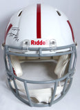 Derek, TJ, JJ Watt Signed Badgers White TB Speed Authentic Helmet w/ Insc- JSA W *Black