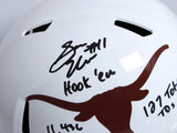 Sam Ehlinger Autographed Longhorns F/S Speed Helmet w/ 3 Inscriptions- JSA W *Black