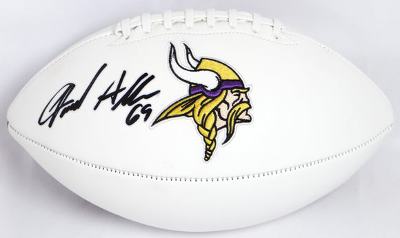 Jared Allen Autographed Minnesota Vikings Logo Football-Beckett W Hologram