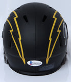 Joey Bosa Autographed Chargers Eclipse Speed Mini Helmet- Beckett W *Silver