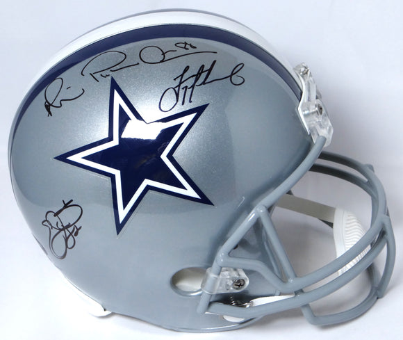 Aikman, E. Smith, Irvin Autographed Cowboys F/S Helmet - JSA-W/Prova Auth