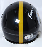 Franco Harris Autographed Steelers Speed Mini Helmet - Beckett W Hologram