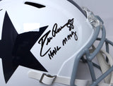 * Drew Pearson Roger Staubach Signed Cowboys F/S 60-63 Speed Helmet-Beckett W Holo