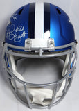 Prescott, Cooper, Elliott Autographed Cowboys Blaze Replica Helmet -Beckett