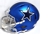 Prescott, Cooper, Elliott Autographed Cowboys Blaze Replica Helmet -Beckett