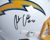 Austin Ekeler Autographed Chargers Replica Speed F/S Helmet - Beckett W *Black