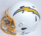 Austin Ekeler Autographed Chargers Replica Speed F/S Helmet - Beckett W *Black