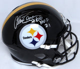 Alan Faneca Autographed Steelers F/S Speed Helmet w/ HOF - Beckett W Holo *Silver