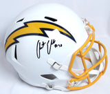 Austin Ekeler Autographed Chargers Replica Speed F/S Helmet Color Rush - Beckett W *Black