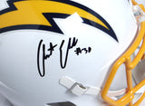 Austin Ekeler Autographed Chargers Replica Speed F/S Helmet Color Rush - Beckett W *Black