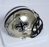 Rashid Shaheed Autographed New Orleans Saints Speed Mini Helmet - Beckett W Holo