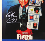 Chevy Chase Autographed 11x17 Fletch Movie Poster - Beckett Hologram