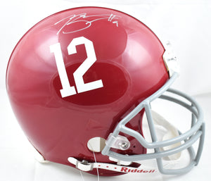 Bryce Young Autographed Alabama F/S Authentic Helmet- Beckett W Hologram *Silver