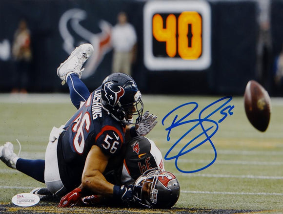 Brian Cushing Autographed Texans 8x10 Against Tampa Photo- JSA W Auth
