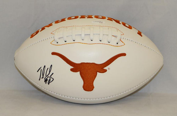 Jamaal Charles Autographed Texas Longhorns Logo Football- JSA Witnessed Auth