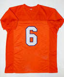 DeAndre Hopkins Autographed Orange College Style Jersey- JSA W Authenticated
