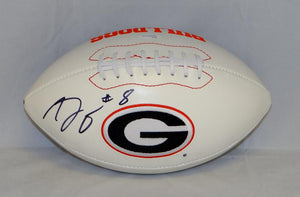 AJ Green Autographed Georgia Bulldogs Logo Football- JSA W Authenticated