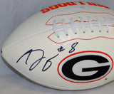 AJ Green Autographed Georgia Bulldogs Logo Football- JSA W Authenticated