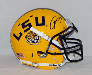 Odell Beckham Autographed LSU Tigers F/S Authentic Schutt Helmet- JSA Auth