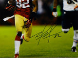 Mario Manningham Autographed 49ers 16x20 Horizontal Running Photo- JSA Auth Image 2