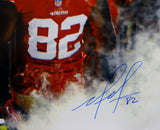 Mario Manningham Autographed San Francisco 49ers 16x20 Smoke Photo- JSA Auth Image 2