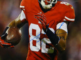 Mario Manningham Autographed 49ers 16x20 Vertical Close Up Photo- JSA Auth Image 2