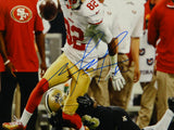 Mario Manningham Autographed 49ers 16x20 Avoiding Tackle Photo- JSA Auth Image 2