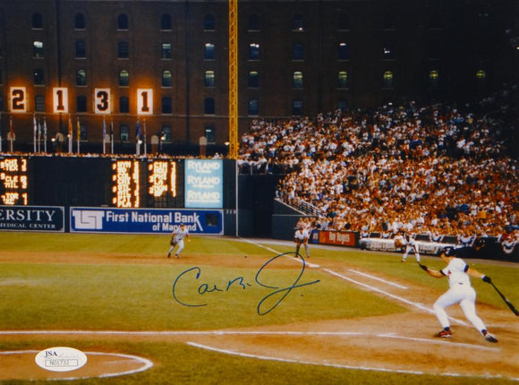 Cal Ripken Jr Autographed Baltimore Orioles 8x10 Scoreboard Photo- JSA Authenticated