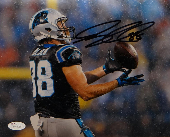 Greg Olsen Autographed Carolina Panthers 8x10 Rain Photo- JSA W Auth