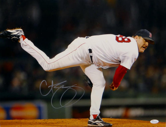 Curt Schilling Autographed Boston Red Sox 16x20 Horizontal Photo- JSA W Auth