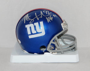 Michael Strahan Autographed New York Giants Mini Helmet W/ HOF- JSA W Auth