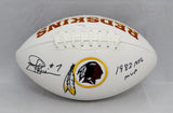 Joe Theismann Autographed Washington Redskins Logo Football W/ MVP- JSA W Auth