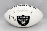 Amari Cooper Autographed Oakland Raiders Logo Football- JSA Witnessed Auth