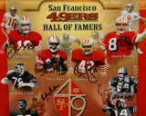 San Francisco 49ers HOFers Autographed *Black 16x20 Photo- JSA Authenticated