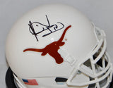 Vince Young Autographed Texas Longhorns Schutt Mini Helmet- TriStar Authenticated