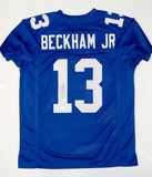 Odell Beckham Autographed Blue Pro Style Jersey- JSA Authenticated