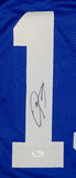 Odell Beckham Autographed Blue Pro Style Jersey- JSA Authenticated