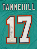 Ryan Tannehill Autographed Teal Pro Style Jersey- JSA Witnessed Auth *1