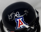 Ka'Deem Carey Autographed Arizona Wildcats Blue Mini Helmet- JSA Witnessed Auth