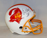 Warren Sapp Autographed Tampa Bay Buccaneers White F/S Helmet W/ HOF- JSA W Auth