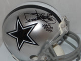 Dixon Edwards Autographed Dallas Cowboys Mini Helmet W/ SB- JSA Witnessed Auth