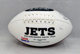 Curtis Martin Autographed New York Jets Logo Football- JSA Witnessed Auth