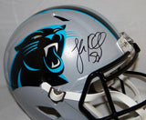 Luke Kuechly Autographed Carolina Panthers F/S Speed Helmet- JSA Witnessed Auth