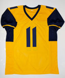 Kevin White Autographed Yellow College Style Jersey- JSA Witnessed Authenticated