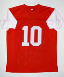 Demarcus Ayers Autographed Red College Style Jersey With Go Coogs- JSA W Auth