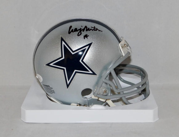 Craig Morton Autographed Dallas Cowboys Mini Helmet- JSA Witnessed Auth