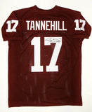 Ryan Tannehill Autographed Maroon College Style Jersey- JSA Witnessed Auth