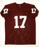 Ryan Tannehill Autographed Maroon College Style Jersey- JSA Witnessed Auth