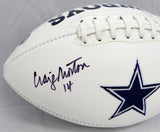 Craig Morton Autographed Dallas Cowboys Logo Football- JSA W Auth