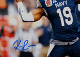 Keenan Reynolds Autographed Navy Midshipmen 8x10 Passing Photo- JSA W Auth